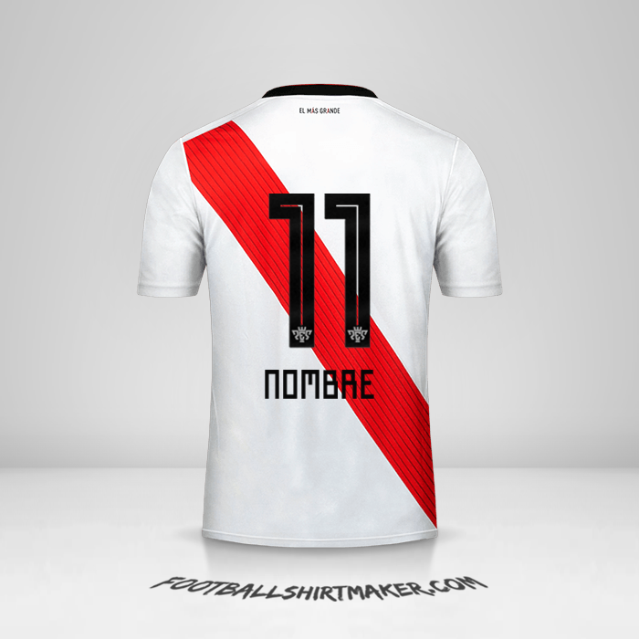 Jersey River Plate 2018/19 -  nombre - 11