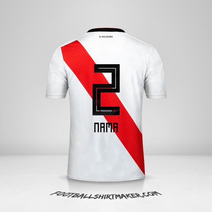 Jersey River Plate 2018/19 -  nama - 2