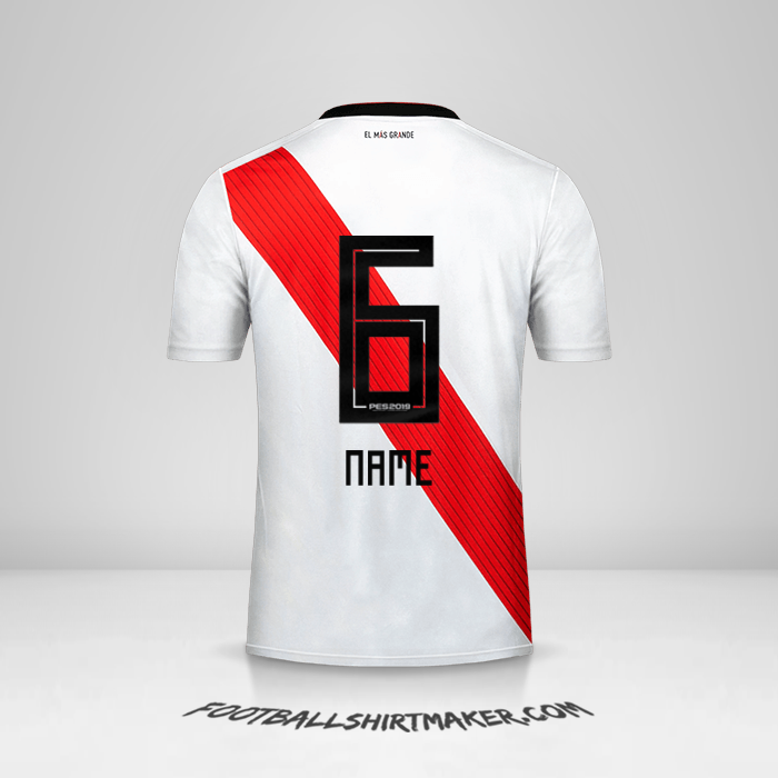 Shirt River Plate 2018/19 -  name - 6