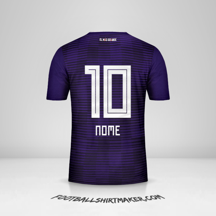 Maglia River Plate 2018 Seconda -  nome - 10