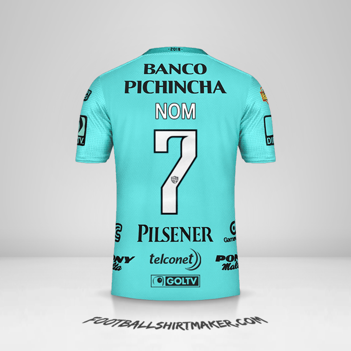 Maillot Barcelona SC 2018 Extérieur -  nom - 7