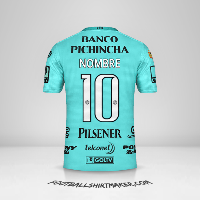 Camiseta Barcelona SC 2018 Visita -  nombre - 10