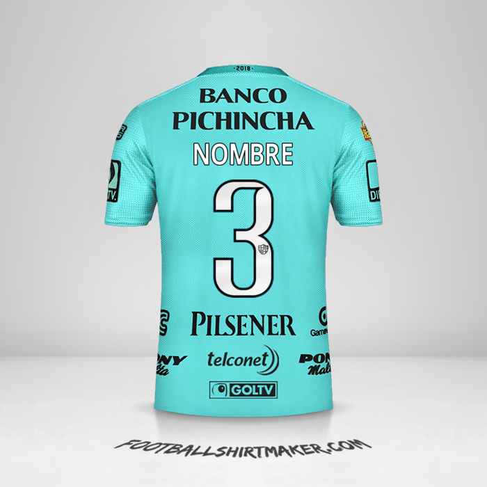 Jersey Barcelona SC 2018 Visita -  nombre - 3