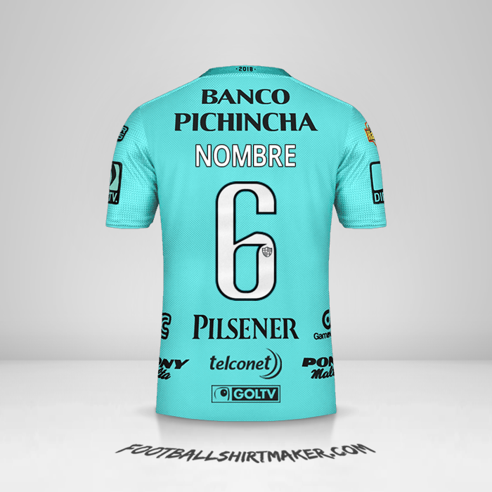 Jersey Barcelona SC 2018 Visita -  nombre - 6