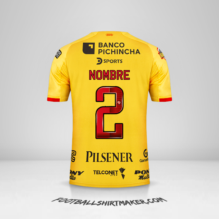 Camiseta Barcelona SC 2019 -  nombre - 2