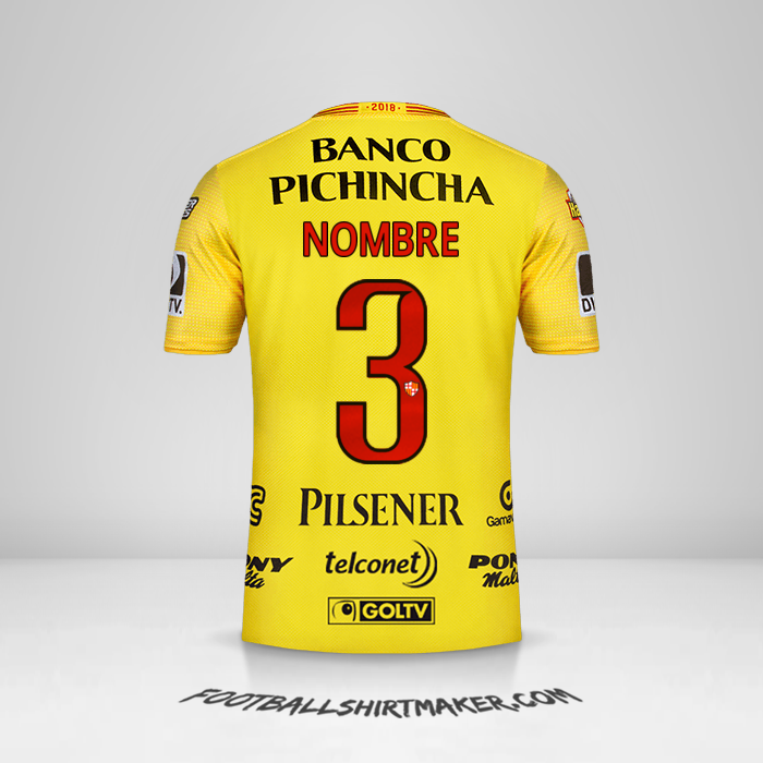Jersey Barcelona SC 2018 -  nombre - 3