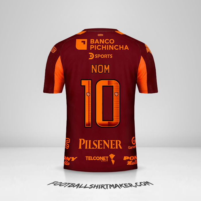 Maillot Barcelona SC 2019 Extérieur -  nom - 10
