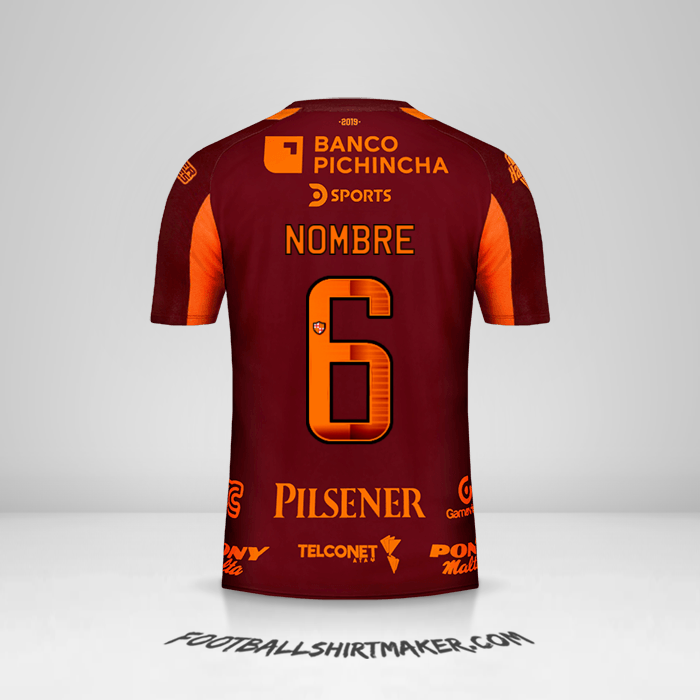 Jersey Barcelona SC 2019 Visita -  nombre - 6