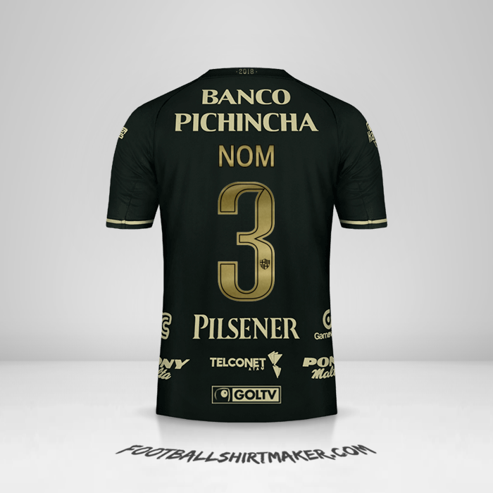 Maillot Barcelona SC 93 Ans -  nom - 3