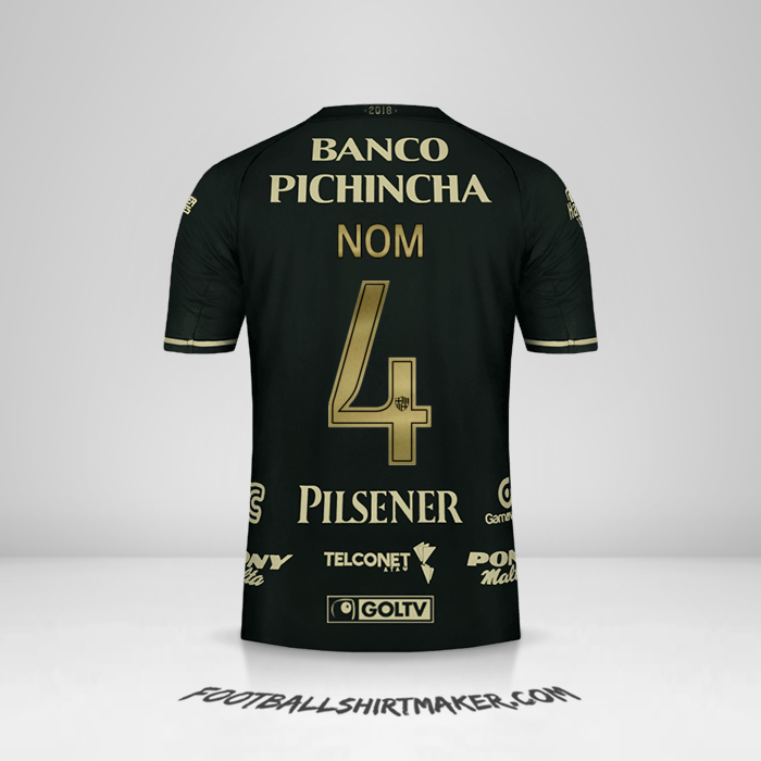 Maillot Barcelona SC 93 Ans -  nom - 4