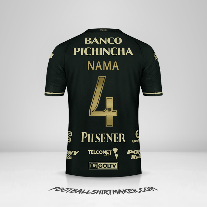 Jersey Barcelona SC 93 Tahun -  nama - 4