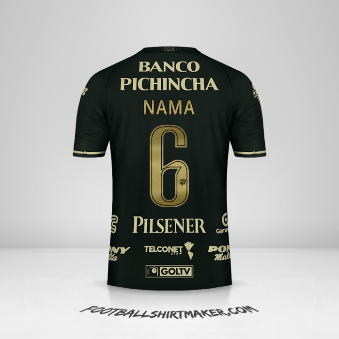 Jersey Barcelona SC 93 Tahun -  nama - 6