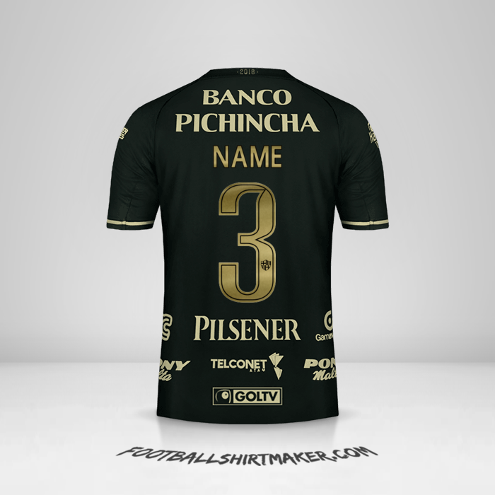 Trikot Barcelona SC 93 Jahre -  name - 3