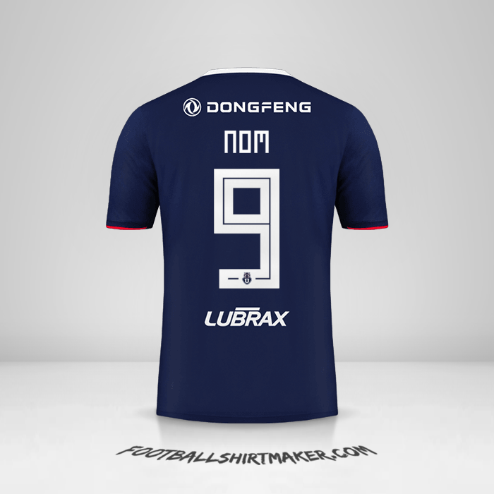 Maillot Universidad de Chile 2019 -  nom - 9