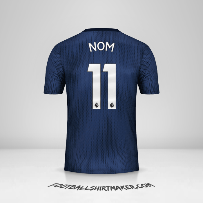Maillot Manchester United 2018/19 Troisième -  nom - 11