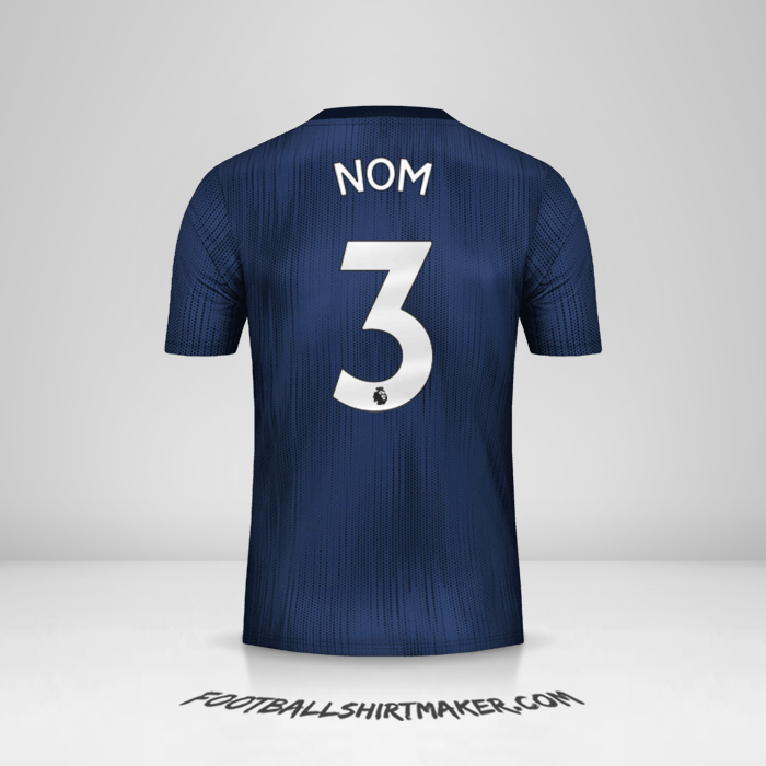Maillot Manchester United 2018/19 Troisième -  nom - 3
