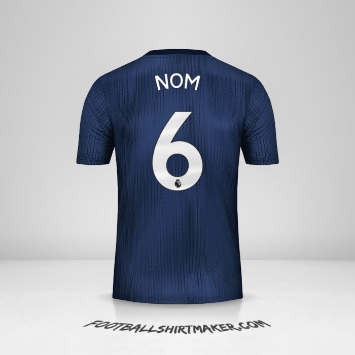 Maillot Manchester United 2018/19 Troisième -  nom - 6