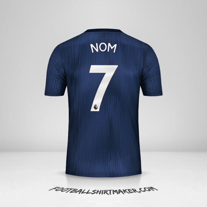 Maillot Manchester United 2018/19 Troisième -  nom - 7