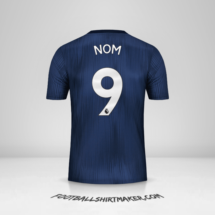 Maillot Manchester United 2018/19 Troisième -  nom - 9