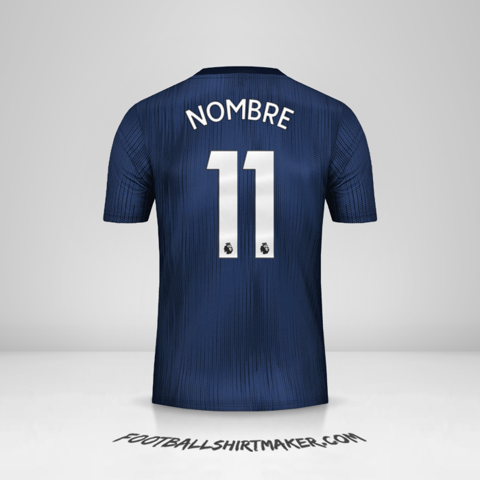 Camiseta Manchester United 2018/19 Tercera -  nombre - 11