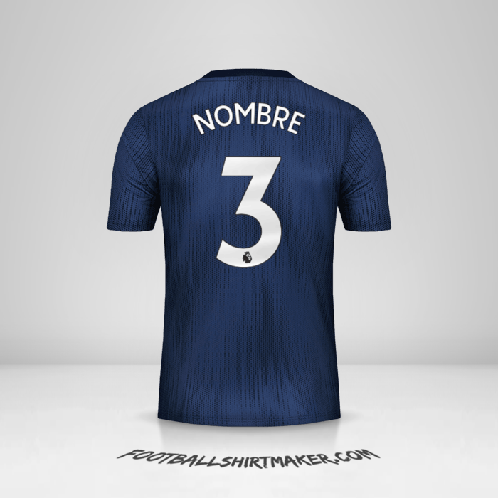 Camiseta Manchester United 2018/19 Tercera -  nombre - 3