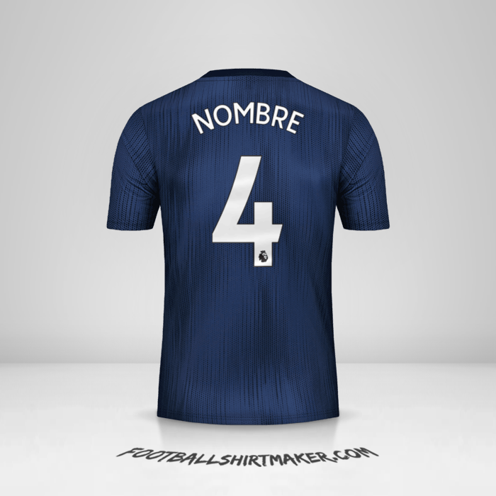Camiseta Manchester United 2018/19 Tercera -  nombre - 4