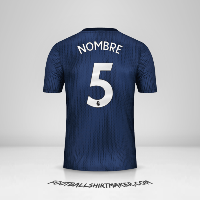 Camiseta Manchester United 2018/19 Tercera -  nombre - 5
