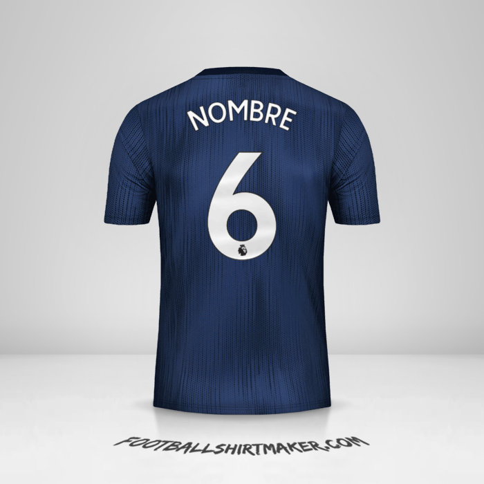 Camiseta Manchester United 2018/19 Tercera -  nombre - 6