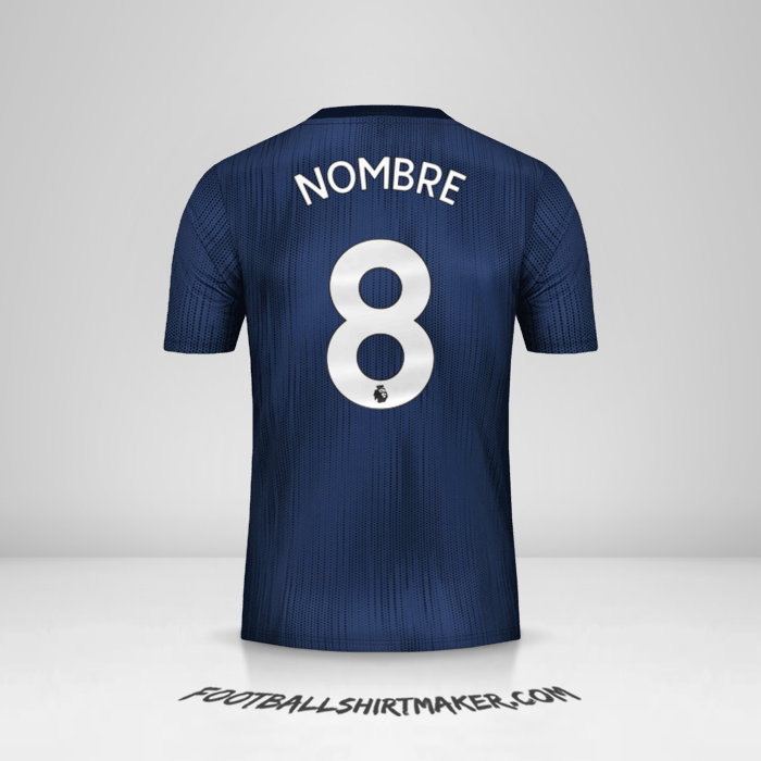 Jersey Manchester United 2018/19 Tercera -  nombre - 8