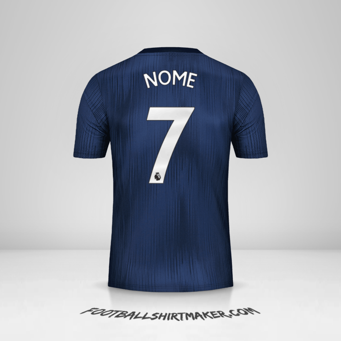Camisa Manchester United 2018/19 Terceira -  nome - 7