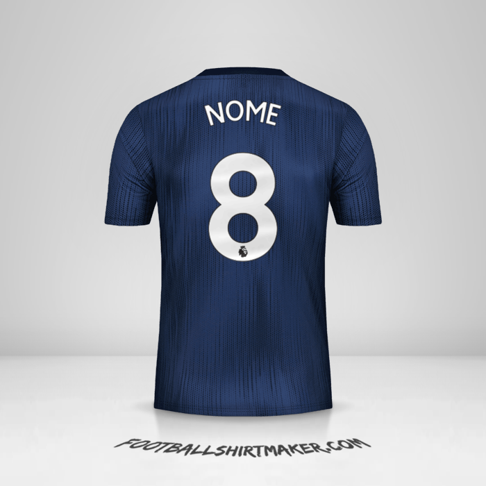 Camisa Manchester United 2018/19 Terceira -  nome - 8