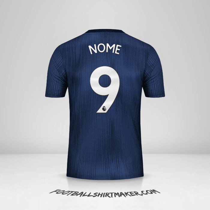 Camisa Manchester United 2018/19 Terceira -  nome - 9