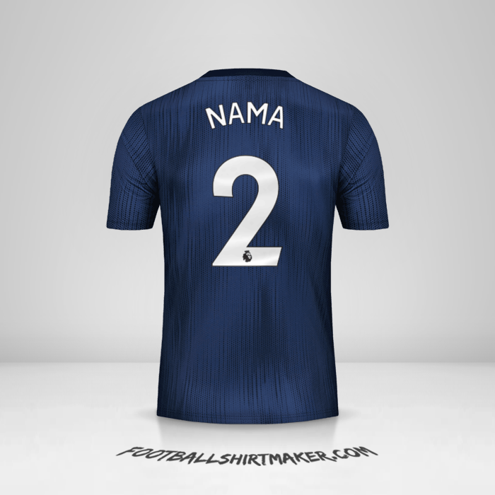 Jersey Manchester United 2018/19 Ketiga -  nama - 2