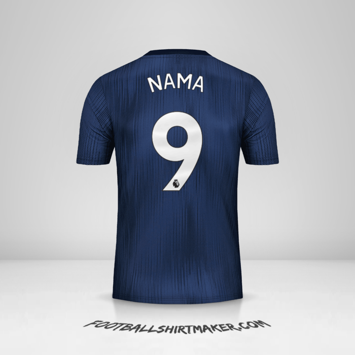 Jersey Manchester United 2018/19 Ketiga -  nama - 9