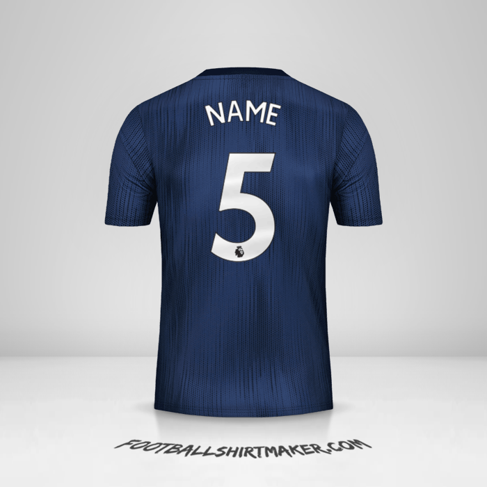 Trikot Manchester United 2018/19 Dritte -  name - 5