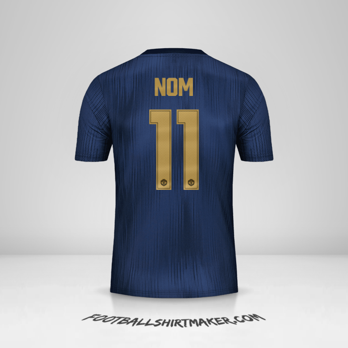 Maillot Manchester United Cup 2018/19 Troisième -  nom - 11