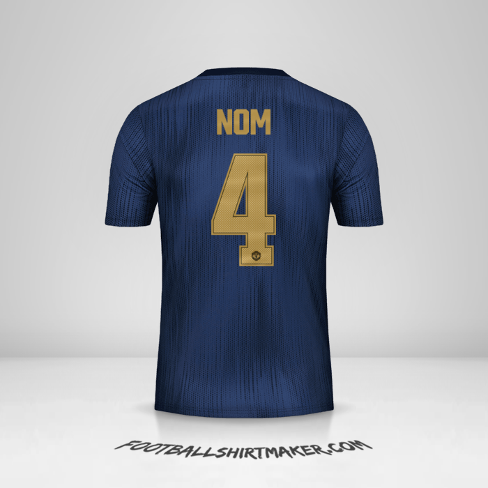 Maillot Manchester United Cup 2018/19 Troisième -  nom - 4