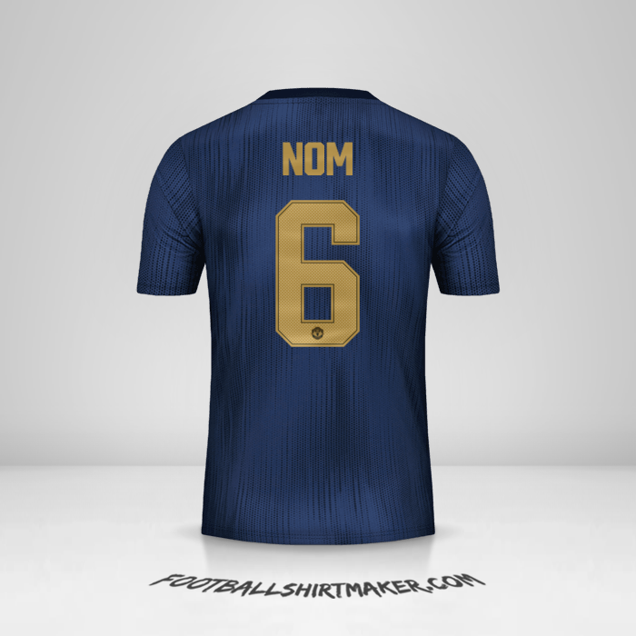 Maillot Manchester United Cup 2018/19 Troisième -  nom - 6