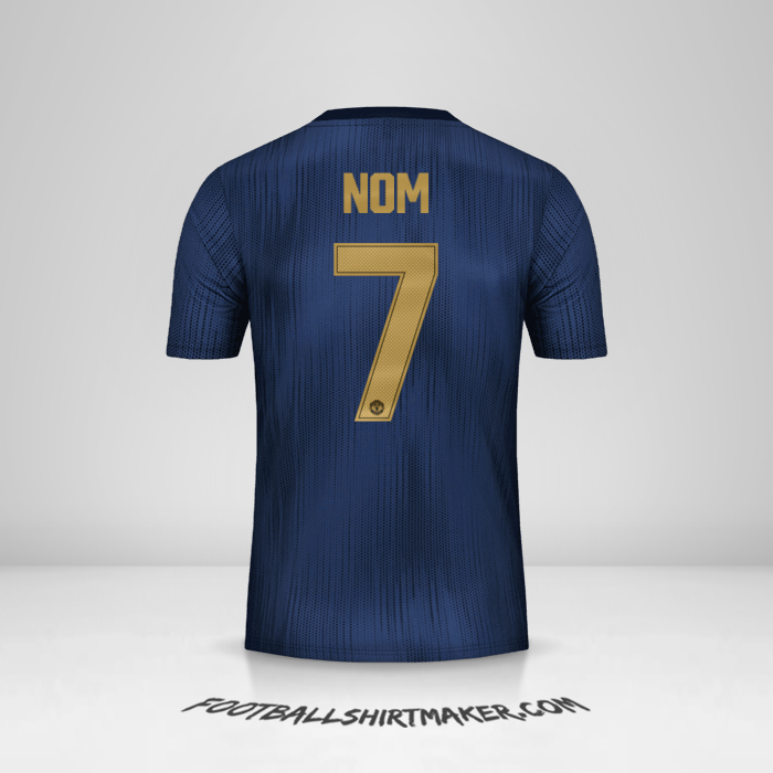 Maillot Manchester United Cup 2018/19 Troisième -  nom - 7