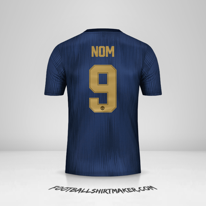 Maillot Manchester United Cup 2018/19 Troisième -  nom - 9
