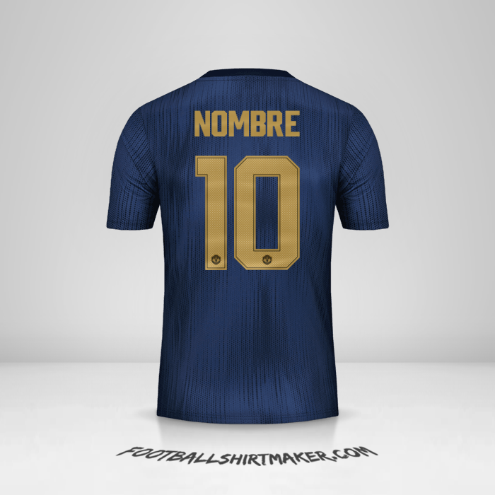 Camiseta Manchester United Cup 2018/19 Tercera -  nombre - 10