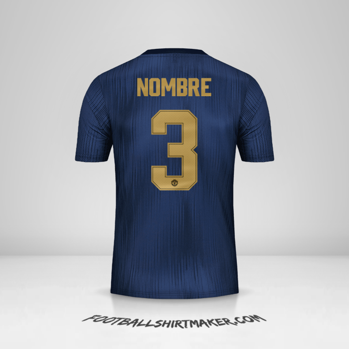 Jersey Manchester United Cup 2018/19 Tercera -  nombre - 3