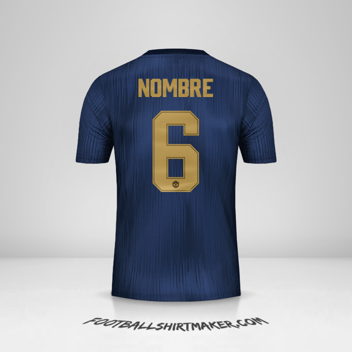 Jersey Manchester United Cup 2018/19 Tercera -  nombre - 6