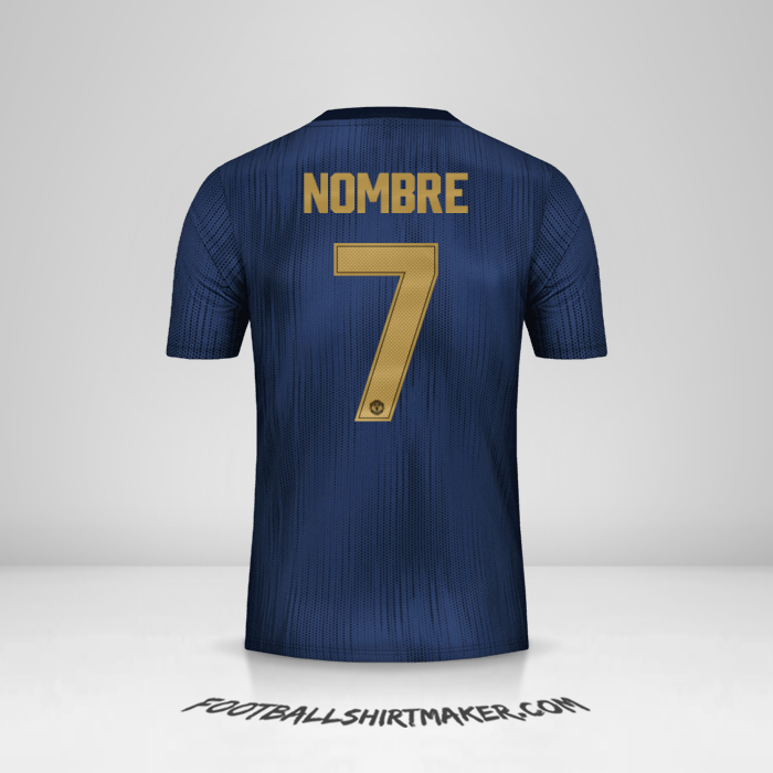 Camiseta Manchester United Cup 2018/19 Tercera -  nombre - 7