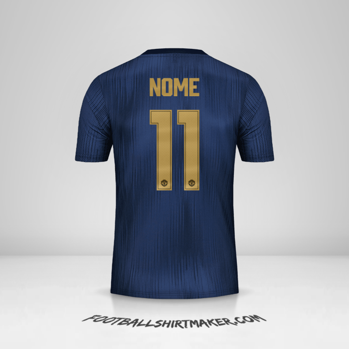 Maglia Manchester United Cup 2018/19 Terza -  nome - 11