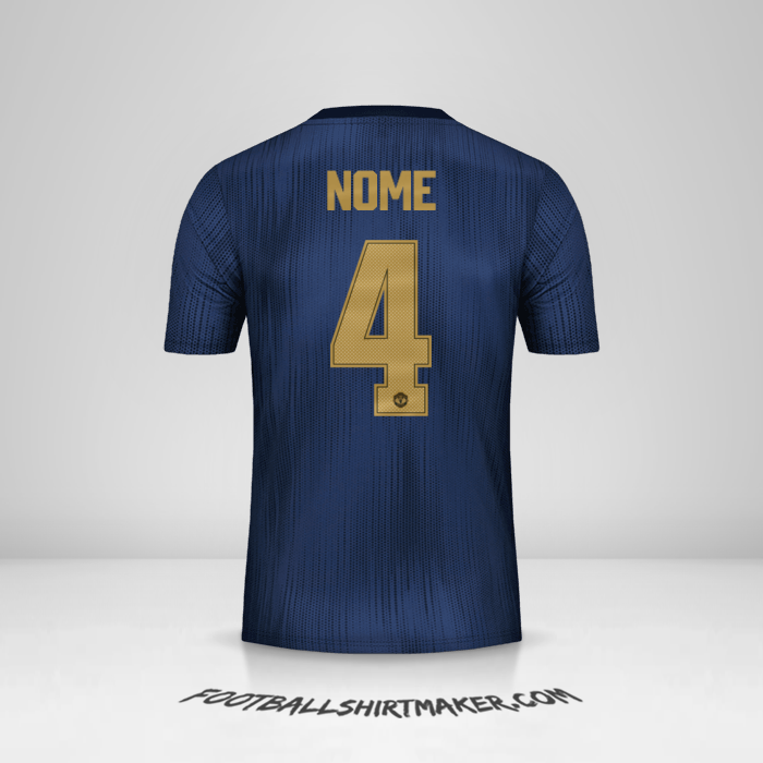 Camisa Manchester United Cup 2018/19 Terceira -  nome - 4