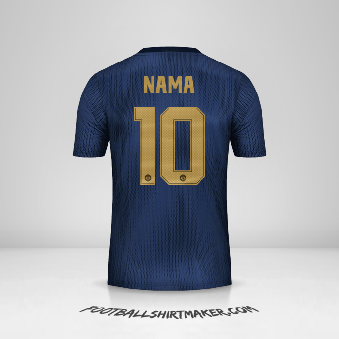Jersey Manchester United Cup 2018/19 Ketiga -  nama - 10