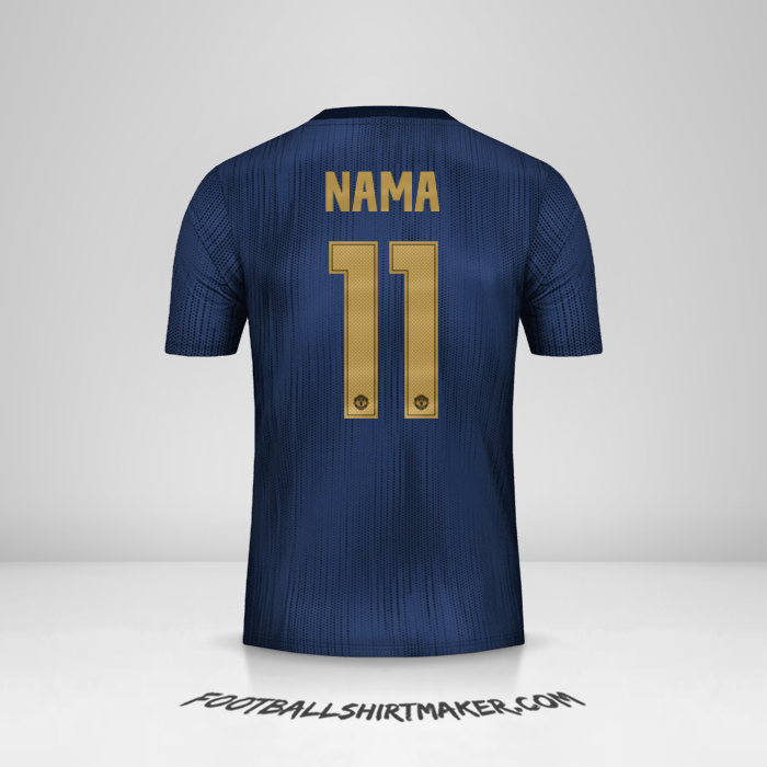 Jersey Manchester United Cup 2018/19 Ketiga -  nama - 11