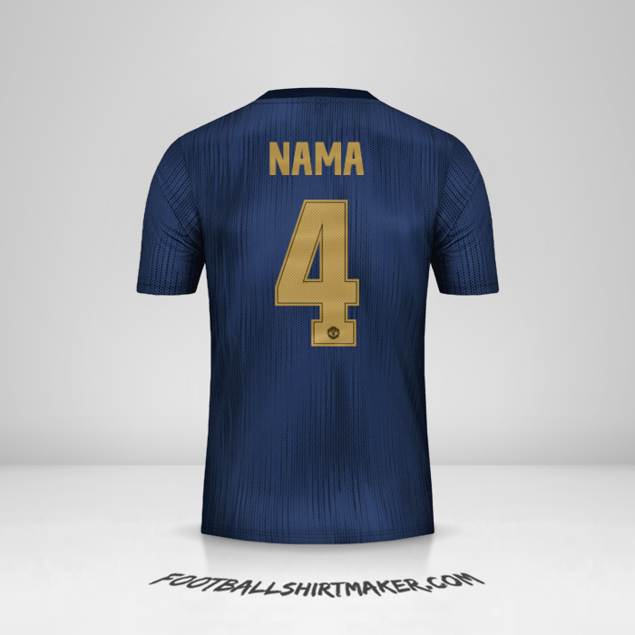 Jersey Manchester United Cup 2018/19 Ketiga -  nama - 4