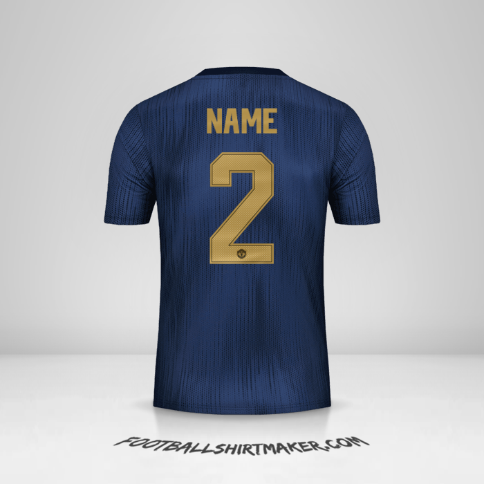 Shirt Manchester United Cup 2018/19 Third -  name - 2
